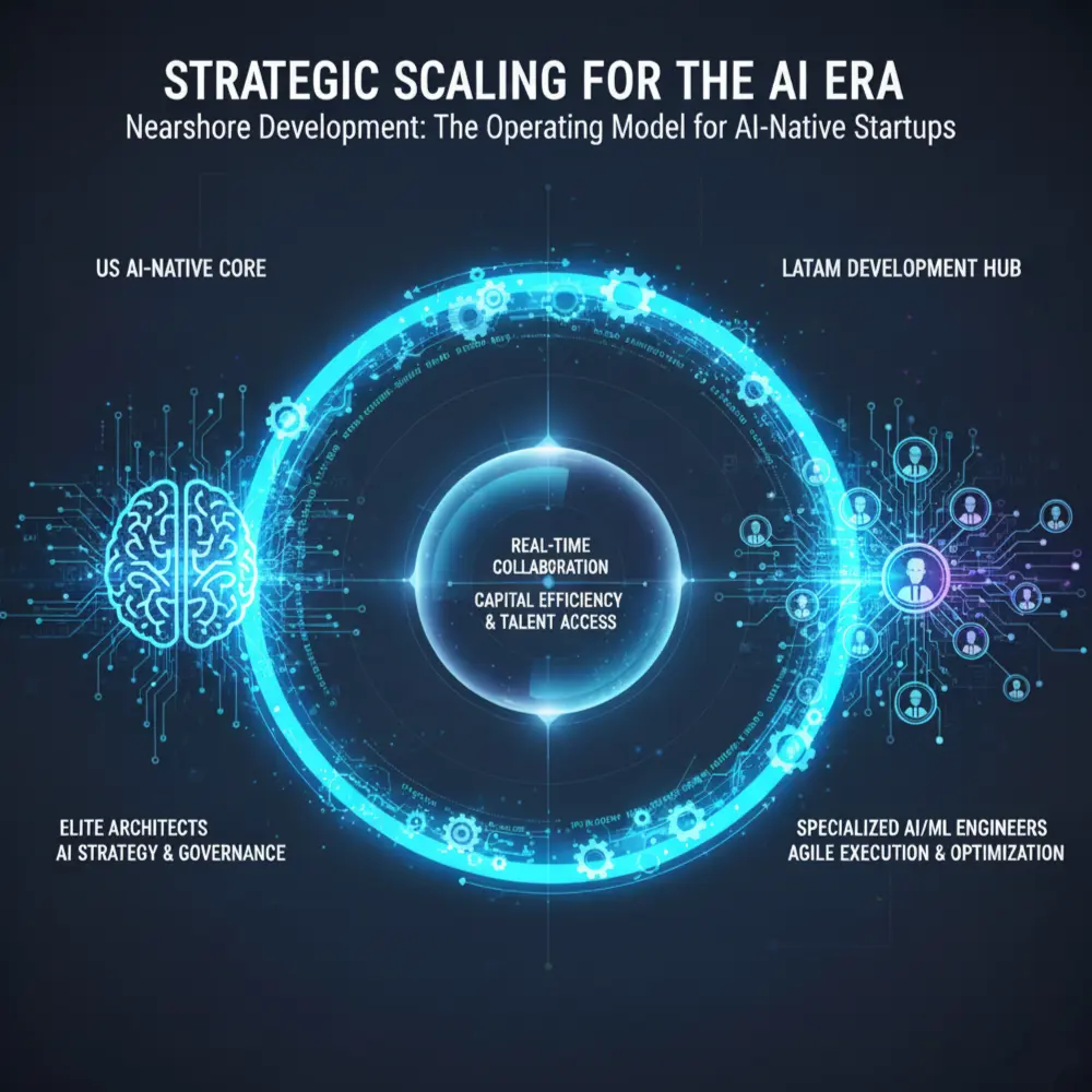 Strategic Scaling for the AI Era: Why Nearshore Development is the Operating Model for AI-Native Startups?